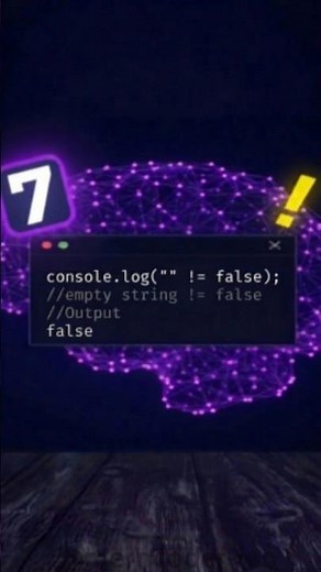 JavaScript Question | console.log("" != false) Output Explained #shorts #javascript #reactjs #code