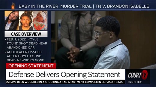 Prosecutors say Brandon Isabelle lured the mother of his 2 day old baby away and shot her in the head before tossing the newborn in a river. #CourtTV What do YOU think? ⚖️ https://trib.al/uVS46Ie | COURT TV