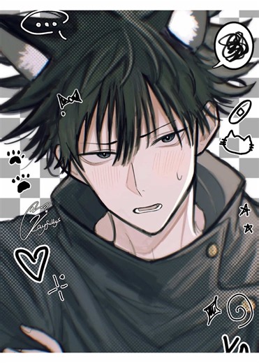 Megumi Fushiguro Catboy Art Compilation – Jujutsu Kaisen Fan Edits