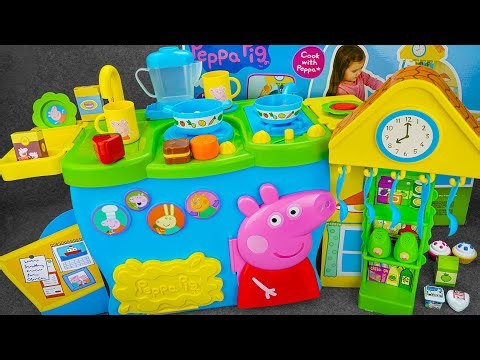 130 Minutes Satisfying with Unboxing Peppa Pig Kitchen Toys Collection Review Toys | Ten Ten Love