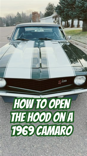 1969 Camaro Z28 Hood Release: Where It Is & How to Use It! #chevy