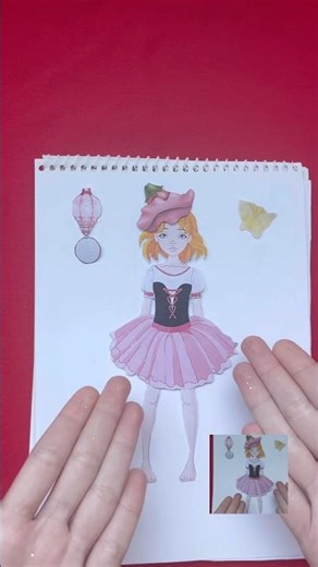 🦋Paper Doll 🧍🏻‍♀️🍒 With my own hands 🙌 #stickers #diy