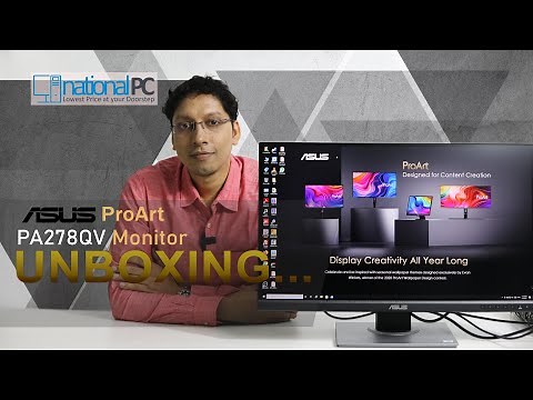 ASUS ProArt PA278QV 27-inch, IPS, WQHD Professional Monitor review and unboxing