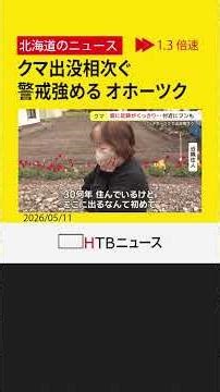 太った親グマの姿も… オホーツクでクマ出没相次ぐ 被害集中する時季を迎え、警戒強める