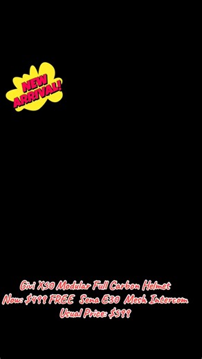 Racing World on Instagram: "𝙉𝙀𝙒 𝘼𝙍𝙍𝙄𝙑𝘼𝙇: 𝙂𝙄𝙑𝙄 𝙓50 𝙁𝙐𝙇𝙇 𝘾𝘼𝙍𝘽𝙊𝙉 𝙈𝙊𝘿𝙐𝙇𝘼𝙍 𝙃𝙀𝙇𝙈𝙀𝙏 NOW: $499 (Free Sena E30 Mesh Intercom Worth $299) Usual Price: $599 • Pinlock® Max Vision lens included • Sun visor • Upper air ventilation and chin guard • Extractor • Micrometric stainless steel strap • Openable chin guard • Wind deflector • Removable breathguard • Removable and washable inner lining"