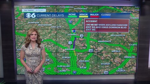 Crash closes lanes on Interstate 95 in Hanover County