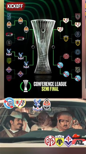 The FINAL FOUR of the 2025/26 #conferenceleague 😮‍💨🔥🏆 #rayovallecano #crystalpalace #florentino
