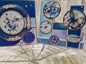 Crafting with Hunkydory Butterfly Dance topper collection - Amethyst Wings