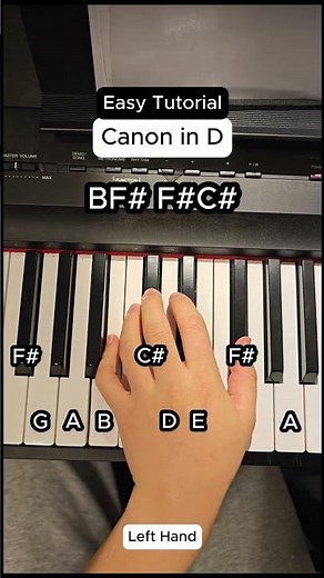 Canon in D Piano Tutorial #pianotutorial #piano #pachelbel