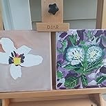 PHOENIX 36x36 Inch Museum Canvas - 2 3/8 Inch Thick Porfile Deep Large Stretched Canvas for Painting 1 Pack 100% Cotton 11 Oz. Gesso Primed White Blank Professional Canvas Oil & Acrylic Paints