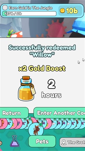 1 new 1 weeks codes in Collect All Pets 2 x Gold for 2 Hours #roblox #cap #collectallpets