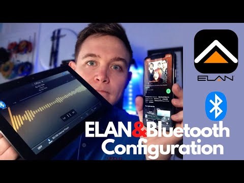 using the Touchpanel Bluetooth feature in ELAN Control