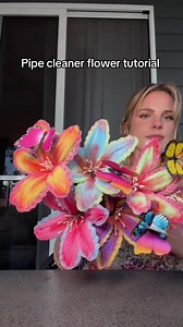 Everyone kept asking how I made my pipe cleaner lilies, so here’s the full tutorial! 🌸 Save this for your next craft project. #pipecleanerflowers #lilyflower #flowertutorial #crafttok #diyflowers