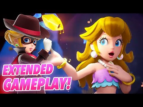 NEW Princess Peach Showtime Extended Gameplay (Mermaid, Dashing Thief, Mighty, & Figure Skating!)