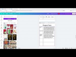 Canva Tutorial for Recital Program Cover