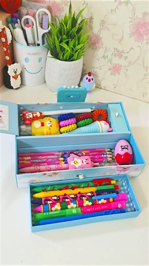 Filling password pencil box with cute stationery ✨️💕 #cute #asmr #stationery #shorts #youtubeshorts
