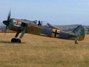 German WW2 Focke Wulf FW190 Taxis During Trials
