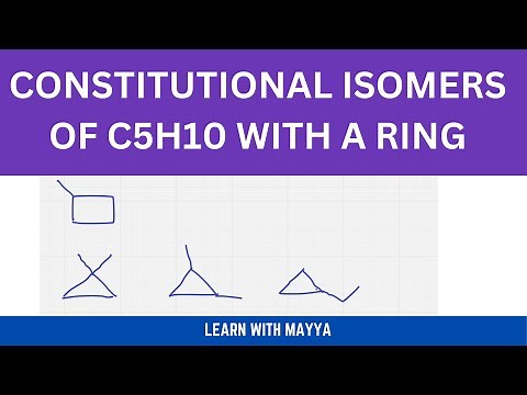 Constitutional Isomers/ Structural Isomers for C5H10 With A Ring