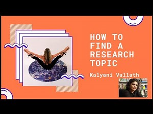 How to Find a Research Topic