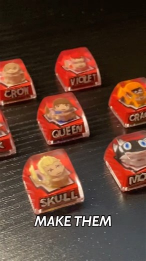 I Made Persona 5 Keycaps (How to Make From Scratch!) #persona5 #3dprinting #keycaps #diy