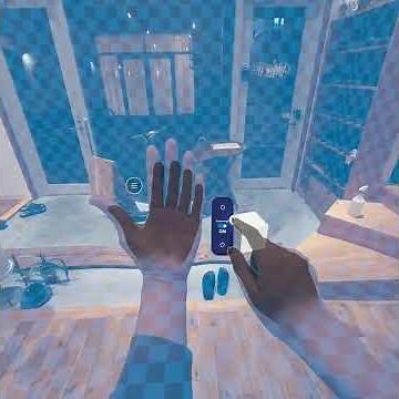Meta Quest 3 application using MRTK3 and Passthrough, Scene, Hand Tracking.