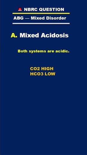 ABG Practice Question Can You Solve This? | #respiratorytherapy #rtstudent #medstudent #icu