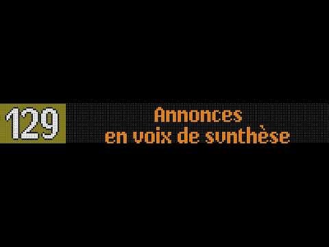 [Reconstitution] Bus 129 - Annonces en voix de synthèse
