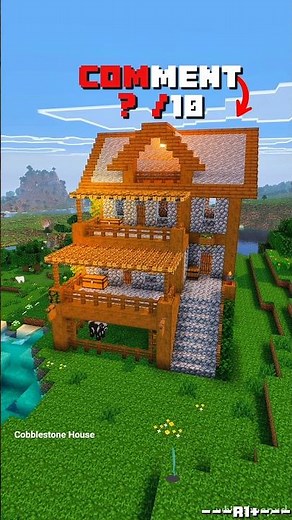 Minecraft: Cobblestone House🏠 | Tutorial | #minecraft #minecraftbuilding