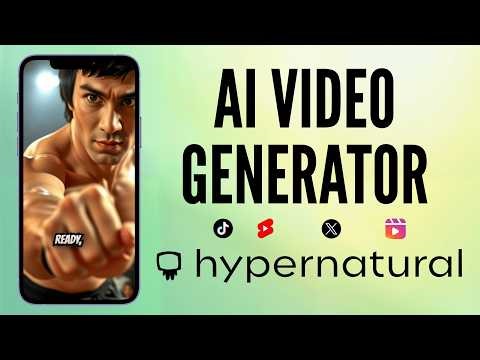 Hypernatural AI: The Best Video Generator for TikTok, Reels and YouTube Shorts