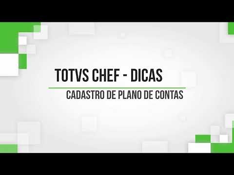 Totvs Chef - Cadastro de Plano de Contas