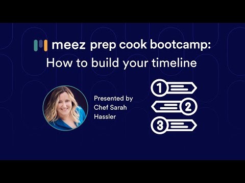 meez prep cook bootcamp: How to Build Your Timeline