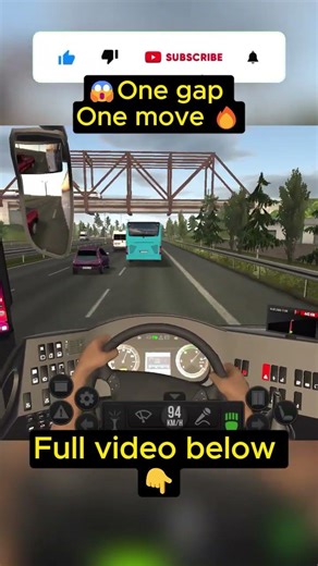This overtake had No room 😯 | Bus Simulator Ultimate | #zuuks #zuuksbussimulator #shorts