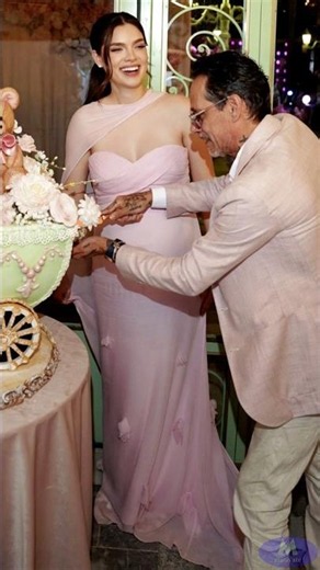 Marc Anthony and Nadia Ferreira celebrate baby shower with luxurious party and stunning cake