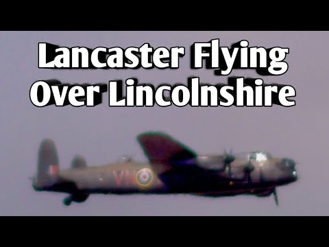 Lancaster Bomber PA474 Flying Over Lincolnshire - 26/07/25