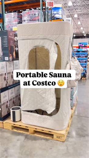 76K views · 34 reactions | New portable sauna at Costco . I have never seen this before!! You can now have an in home spa experience portable , compact and collapsible heats up to 130 degrees , simple set up, includes foldable chair with storage bag!!! $279.99 ate you getting one? What are the benefits? #costco #costconew #costcodeals #sauna #saunatime #portablesauna | Costconewdeals | Facebook