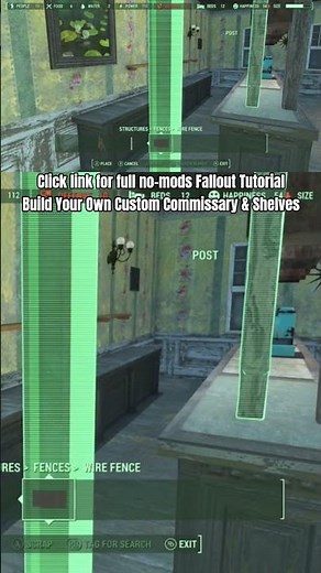 Build Your Own Commissary - Installing Posts - Fallout 4 no mods Tutorial