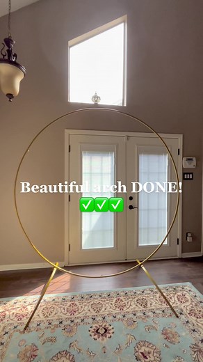 DIY Gold Circle Arch Backdrop for Wedding Parties