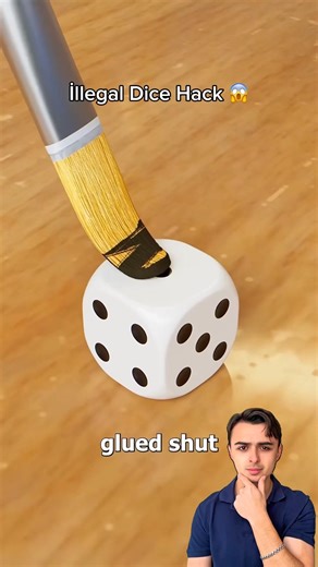 ILLEGAL Dice Hack Revealed! 🤫🎲 (Don't try this) #shorts #lifehacks #magic