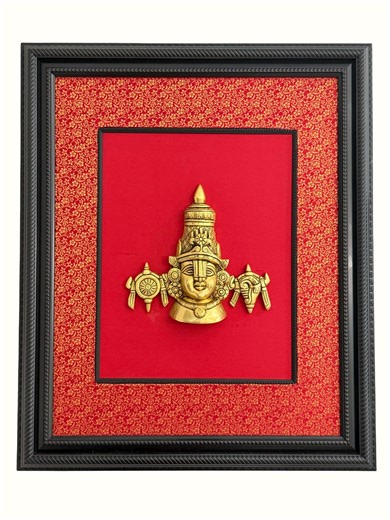 Brass Venkateshwara Prabhavali Frame – Hindu Home Decor, South Indian Art - Etsy