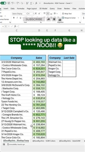 👉 How to Use XLOOKUP with Fuzzy Match in Excel? (Corporate Data Made Easy) 🚀 #excel