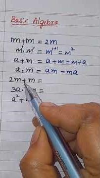 basic algebraic rules #mathematics #basicalgebra #parinithi