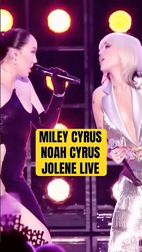 Miley Cyrus & Noah Cyrus Singing “Jolene” Live — ICONIC Moment 🔥 | #shorts #mileycyrus