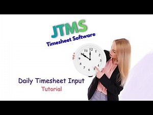 JTMS Timesheet Software | Daily Timesheet Entry Tutorial (Check-In, Tasks & Submission)
