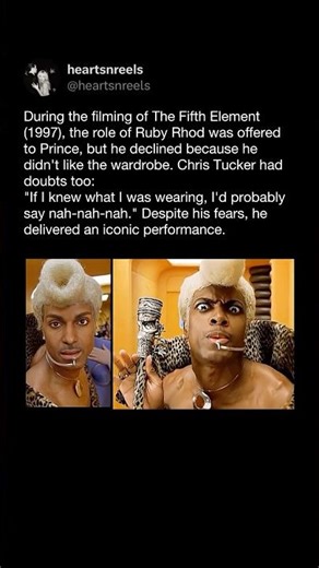 Prince Turned Down Ruby Rhod… Then Chris Tucker Made It Iconic