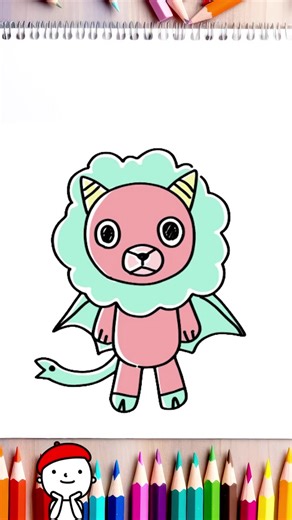 簡単イラストの描き方: SPY×FAMILYのキメラさん