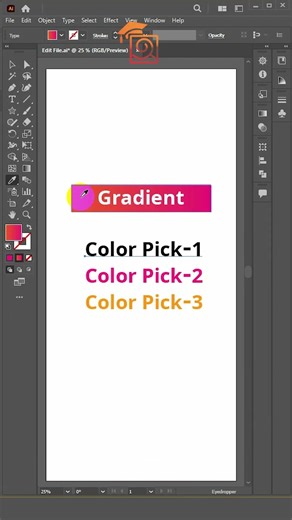 Text Gradient Tricks #textdesign #gradient #texteffects #illustrator #shorts #osdc #olposhikhidotcom