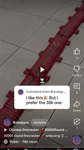 30k celebration crackers