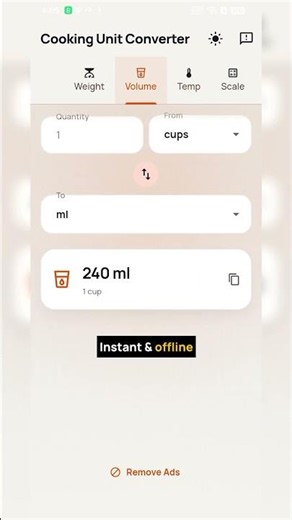 Convert any recipe | Free recipe unit converter #Shorts