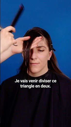 Comment réaliser une frange rideaux #formation #diy #coiffure