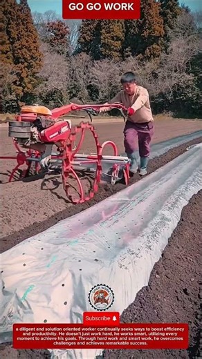 Walk-Behind Mulch Layer Creates Perfect Rows for Crop Protection